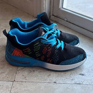 Black and Blue Athletic Sneakers. Nearly new. Worn three times